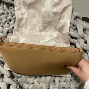 NWT Dagne Dover Camel Pouch XL